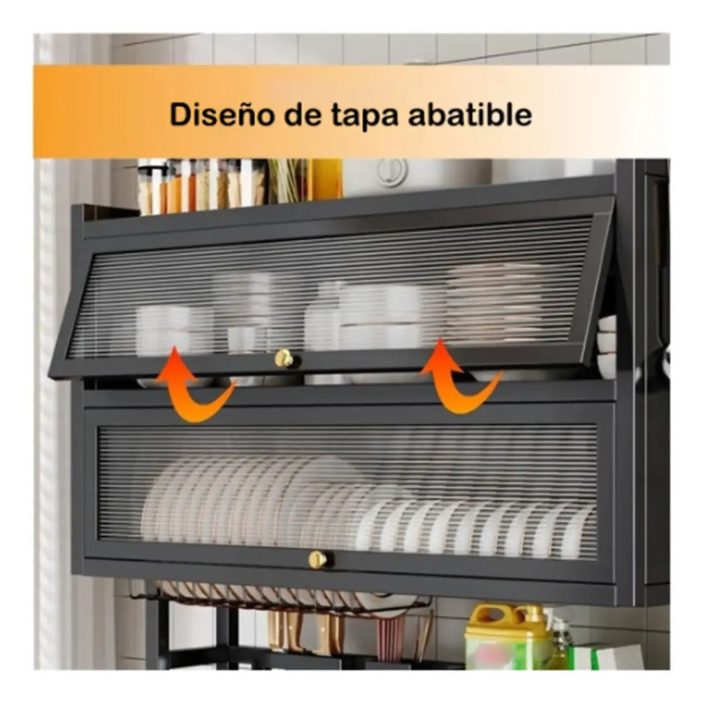 Escurridor Doble Tapa 65 Cm Para Cocina Acero Inoxidable