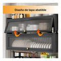 Escurridor Doble Tapa 65 Cm Para Cocina Acero Inoxidable