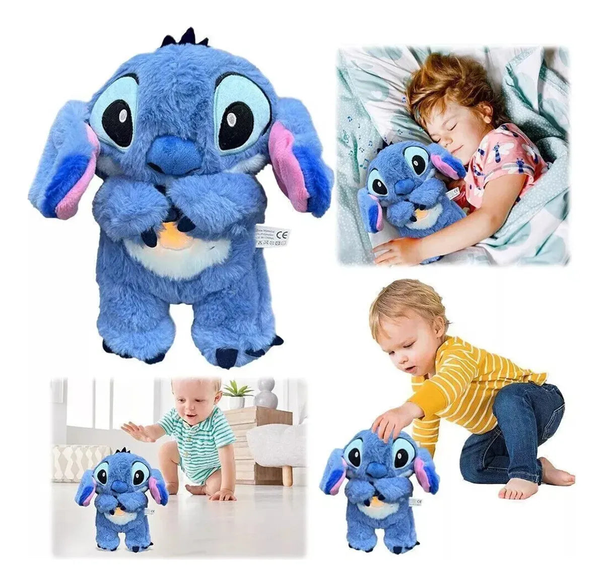 Stitch Peluche Que Respira, Alivia Ansiedad Con Sonido