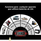 Cargador de bateria con pantalla LCD (carro o moto).